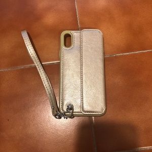 iPhone X Gold Card Case